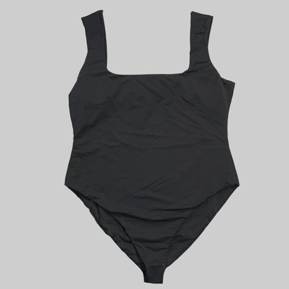 NWT Mara Hoffman Persephone One Piece Swimsuit Womens XL Black Square Neckline - Picture 7 of 14